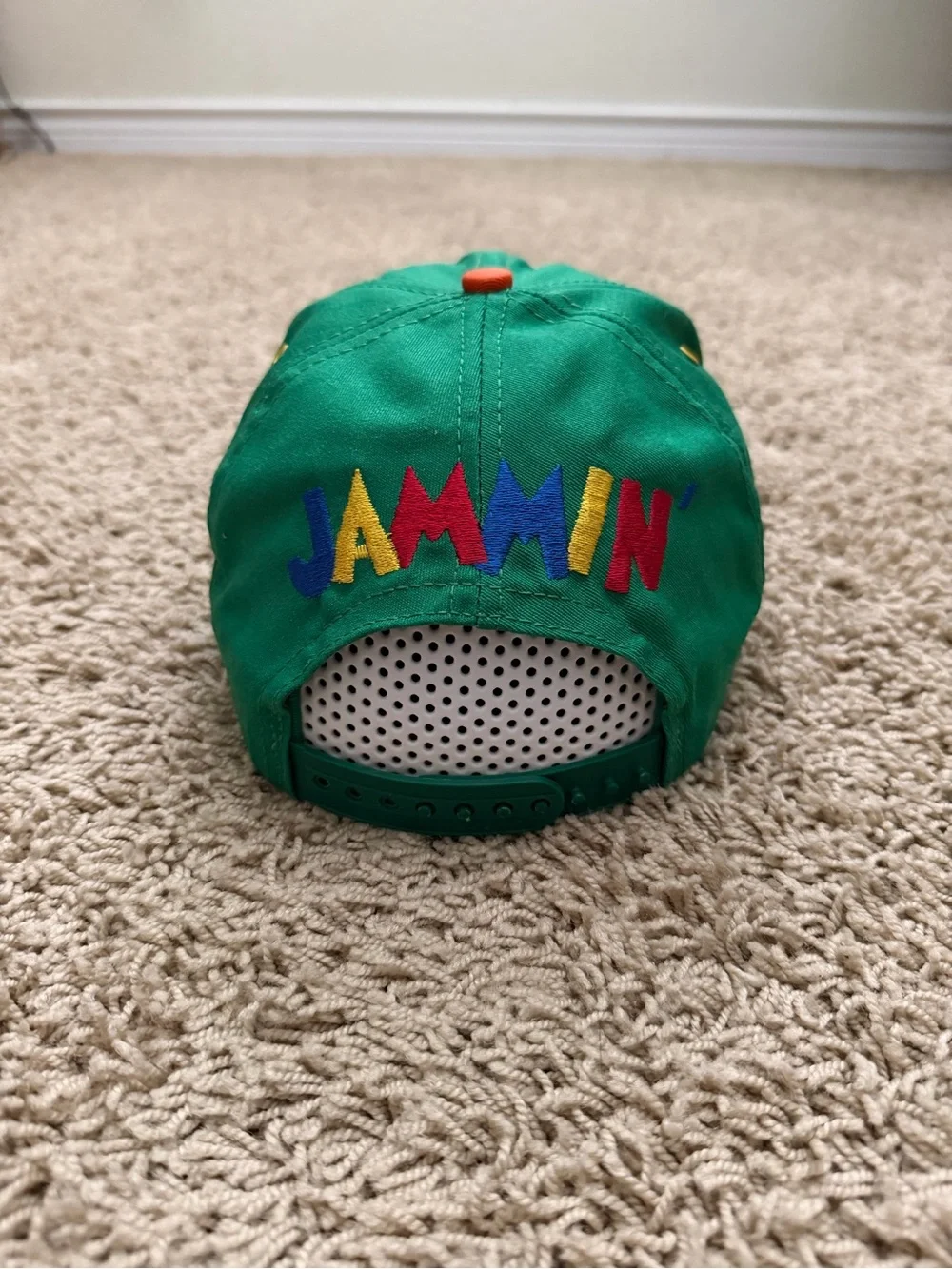 Vintage 90s Disney Mickey Reggae Music Blockhead Hat Rasta Bob Marley Stussy